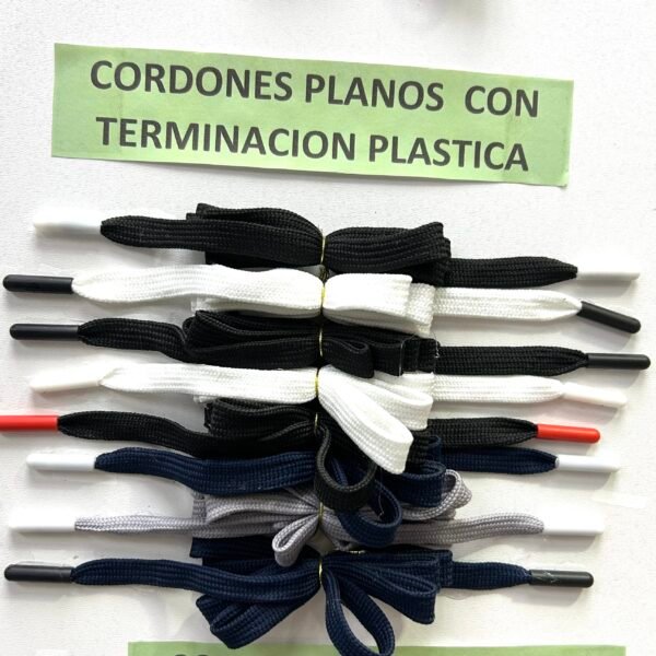 Cordon Plano con punta PLASTICA de 120 cm