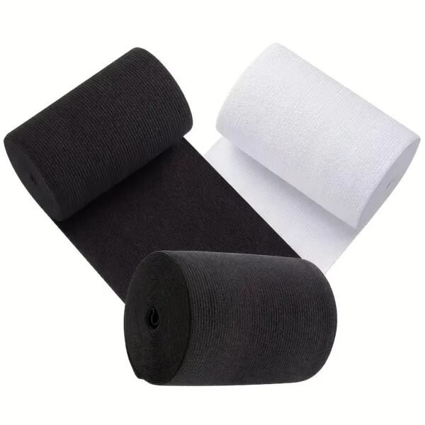 Elastico Anchos  10 cm  (Blanco o Negro)
