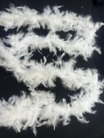 Boa de Plumas Blanca de 180 cm para traje pascuense y vestuario artístico